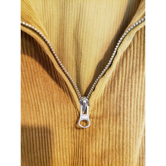 The Odells Anthropologie Corduroy Tent Mini Dress Size Small Cotton Tan Beige - Picture 12 of 12